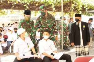 Kodim 0726 Sukoharjo Gelar Vaksinasi di Ponpes Al-Mukmin Ngruki