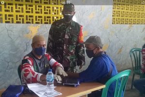 Serbuan Vaksinasi TNI Oleh Koramil 02/TB Terus Berlanjut Dalam Rangka Percepatan Vaksinasi Nasional