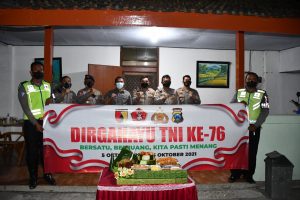 Surprise Untuk Danrem 081/DSJ di HUT Ke-76 TNI