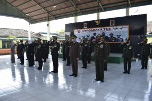 Kodim Sragen Gelar Upacara HUT TNI secara Virtual