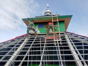 Kondisi Plafon Yang Rusak di Masjid Khulafa’ar Rasyidin Dk. Majasto Akan Segera Diganti Dengan Yang Baru