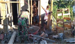 Semangat Tak Pernah Padam, Satgas TMMD ke 112 Terus Kebut Pembuatan MCK
