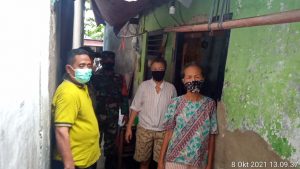 Babinsa Koramil 02/TB Melaksanakan Tracing Terhadap Warga Yang Terkonfirmasi Covid-19