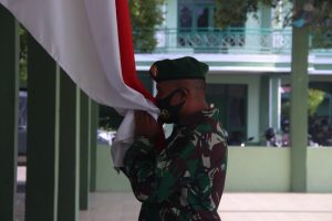 Dandim Pimpin Acara Korps Raport Pindah Satuan dan Penerimaan Personel Baru Kodim 0104/Atim