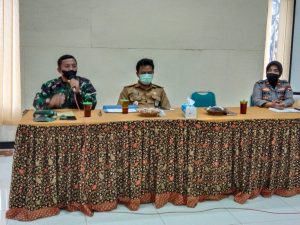 Danramil Karangmalang Rakor Covid