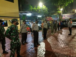 Patroli Wilayah Dalan Rangka Himbauan PSBB dan Sosial Distancing Intens di Gelar Koramil 02/TB
