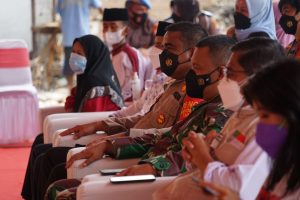 Polsek Tambelang Ikut Kegiatan Ceremonial Vaksinasi AKABRI 1999 Peduli Desa 100% Kekebalan Komunal