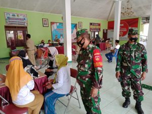Tiga Pilar Kecamatan Bulukerto Pantau Pelaksanaan Vaksinasi
