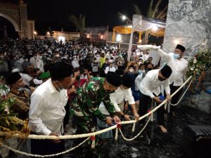 Danrem 051/Wkt Menghadiri Peringatan Maulid Nabi Muhammad SAW 1443 H/2021 M dan Peresmian Masjid Al Hasan Khodijah Bekasi