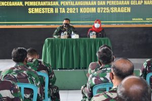 Tak Mau Terlena Covid 19, Kodim Sragen Gelar Sosialisasi P4GN