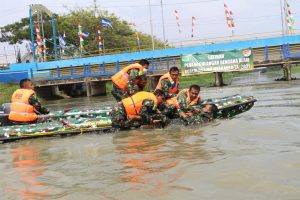 Korem 051/Wijayakarta Gelar Latihan Penanggulangan Bencana