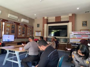 Polres Kendal Melaksanakan Zoom Meeting The Art Of Programming Mindset dan Persiapan Desk Evaluasi
