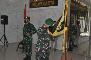 Tradisi Korps Penerimaan Kolonel Inf Teguh Wardoyo, S.I.P., M.M. (Kepala Staff), Dipimpin DANREM 051/WKT