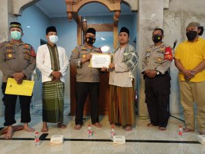 Polsek Cilincing Bantu Pembangunan Masjid Jami At-Taufiq Asrama Polri Rorotan