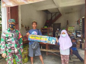 Begini Kepedulian Anggota Koramil Puhpelem Kepada Warga Diwilayah