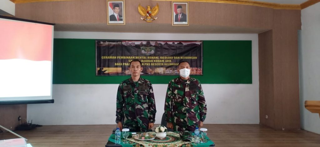 Anggota Kodim 0505/JT Terima Pembinaan Mental Rohani, Ideologi dan Kejuangan