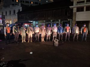 Cegah Penyebaran Covid-19 di Wilayah Binaan, Babinsa Koramil 02/TB Bersama Tiga Pilar Gelar Patroli Wilayah