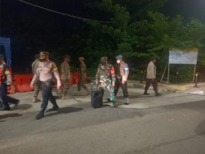 Babinsa Koramil 02/TB Bersama Polsek Tambora Pol PP Dishub dan Damkar Gelar Patroli Wilayah