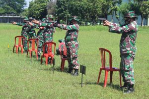 Pelihara Dan Tingkatkan Kemampuan Dasar Prajurit, Kodim 0728/Wonogiri Gelar Latihan Menembak