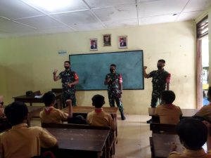 Begini Bentuk Kepedulian Babinsa Kepada Murid Siswa Dasar