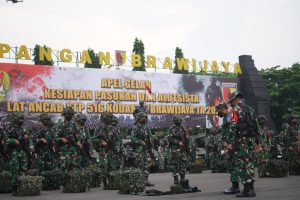 Dankodiklatad Pimpin Apel Gelar Kesiapan Pasukan & Alutsista Dalam Rangka Lattis YTP 516/CY Kodam V/Brw