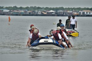 Meriahkan Hari Armada RI Lantamal I Gelar Lomba Perahu Karet