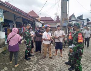 Ini Tujuan Anggota Koramil Gelar Gakplin Prokes Covid 19 Dan Bagikan Masker Gratis
