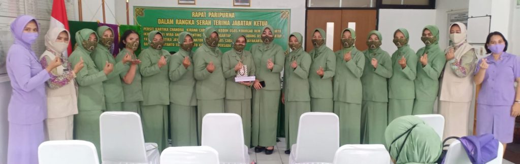 Rapat Paripurna Sertijab Ketua Persit KCK Cabang XIX Kodim 0505/JT