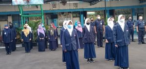 SMPN 264 Jakarta Gelar Upacara Pelantikan Pengurus Osis  Periode 2021/2022