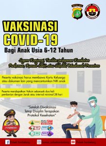 Polsek Tambelang Besok akan Mulai Gelar Vaksinasi Covid-19 Anak Usia 6-12 Tahun