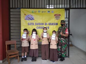 Serbuan Vaksinasi TNI Dari Kodim 0503/JB Yang Digelar Koramil 02/TB Masih Terus Berlanjut