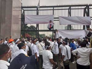 Unjuk Rasa Apdesi (Asosiasi Pemerintahan Desa Indonesia) di Monas & Gedung DPR RI