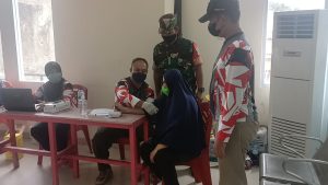 23 orang Tervaksin di Kegiatan Vaksinasi Yang Digelar Koramil 02/TB
