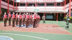 Latih LDK SMK Pancasila 1, Ini Harapan Babinsa Serka Giri