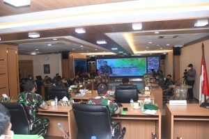 Srenaad Gelar Rapat Evaluasi Sistek Info TNI AD Semester II TA. 2021