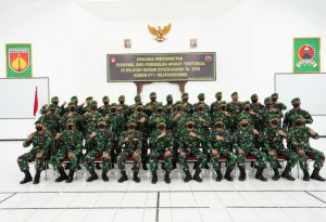 Danrem 071/Wijayakusuma Pimpin Upacara Penyambutan Personel BKO Penebalan Apter Di Wilayah Kodam XVIII/Kasuari TA. 2020