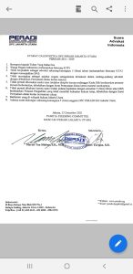 8 Syarat Calon Ketua DPC Peradi Jakut Periode 2021-2025