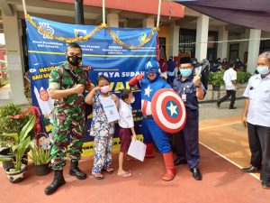 Koramil 01/Jatinegara Gencar Giat Serbuan Vaksinasi Usia 6-11 Tahun