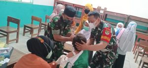 Kodim 0505/JT Kembali Gelar Serbuan Vaksinasi Dosis 1 Usia 6-11 Tahun di 16 Titik Lokasi Tempat SDN dan SDMI
