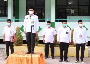 Kegiatan Upacara Memperingati Hari Amal Bhakti (HAB ) Yang Ke-76 Kemenag RI