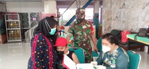 Koramil 05/Kramatjati Bersama Nakes dan TK. Islam As-Sa’adah Gelar Vaksin Usia Dini 6-11 Tahun