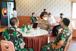 Danrem 071/Wijayakusuma Terima Kunjungan Silaturahmi Kapolresta Banyumas Baru