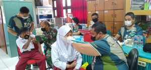 Vaksinasinasi Usia 6-11 Koramil 08/Duren Sawit Siapkan 863 Dosis Vaksin ke 2