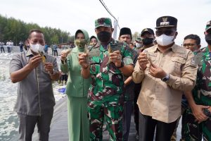 Pangdam IM Pelopori Budidaya Udang Vaname Untuk Tingkatkan Ekonomi Masyarakat