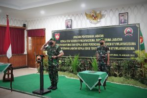 Isi Kekosongan Jabatan, Danrem 071/Wijayakusuma Pimpin Rotasi Jabatan Perwira Menengah Korem 071/Wijayakusuma