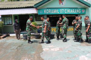 Komandan Korem 051/Wijayakarta Sambangi Koramil 07/Cikarang