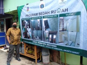 Walikota Jakarta Barat Mengunjungi Program “Bedah Rumah” Di Kec Grogol Petamburan, Begini Kata Iin Mutmainah