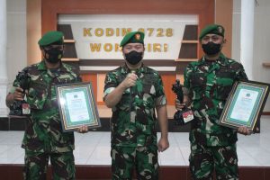 Dua Prajurit Pindah Satuan, Dandim 0728/Wonogiri Pimpin Upacara Pelepasan