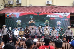 Polres Kendal Musnahkan 359 Knalpot Brong Hasil Sitaan