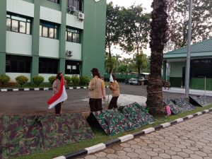 Bentuk Generasi Tangguh, Kodim 0505/Jakarta Timur Kwartir Cabang Gelar Latihan Rutin Saka Wira Pramuka